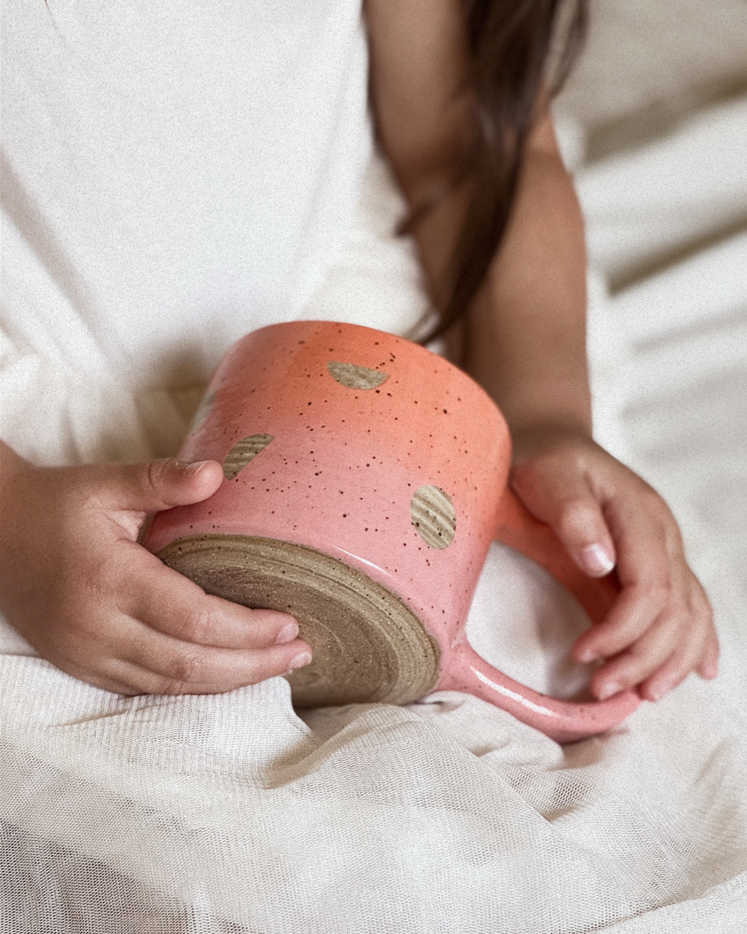 Gradient Shape Mug - Orange & Pink