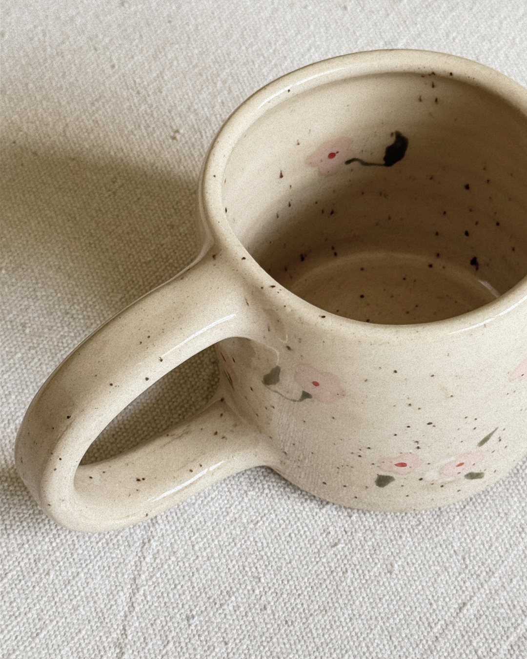 Floral Frame Mug - Pink