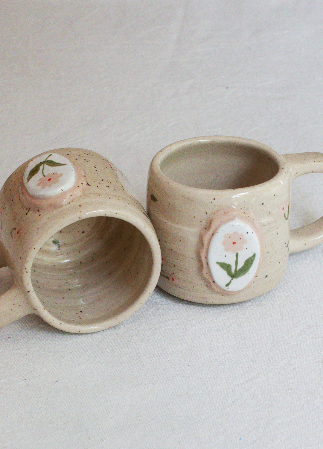 Floral Frame Mug - Pink