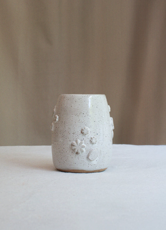 White Petal Vase