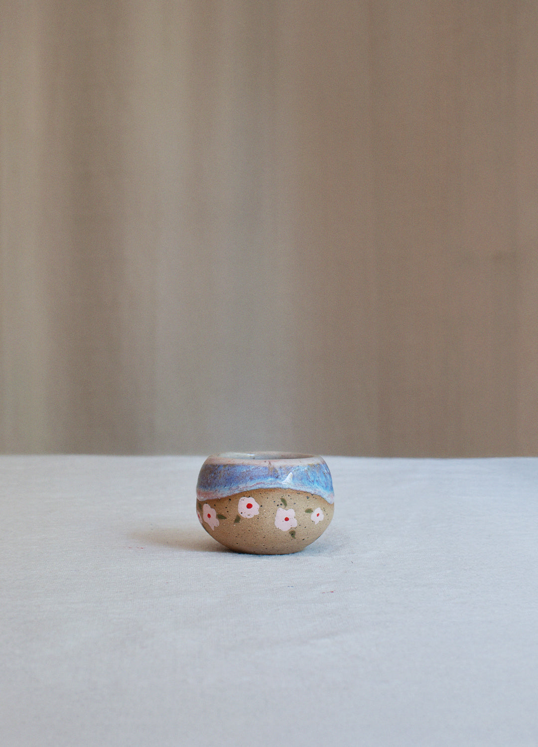 Pink Flower Slush Mini Planter