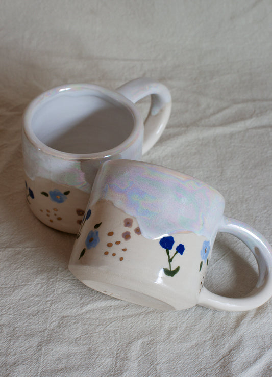 Slush Blue Floral Mug