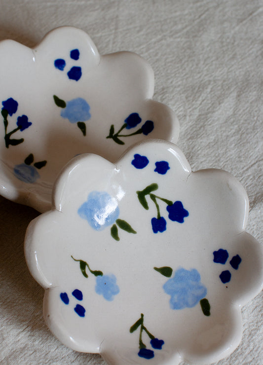SECONDS: Blue Floral Ring Dish