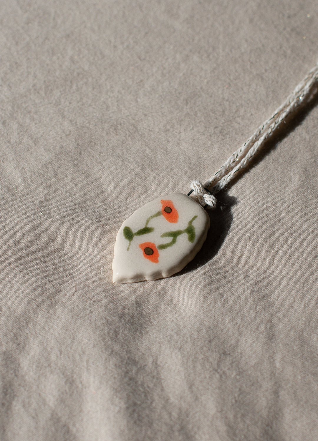 Double Orange Flowers Mini Ornament