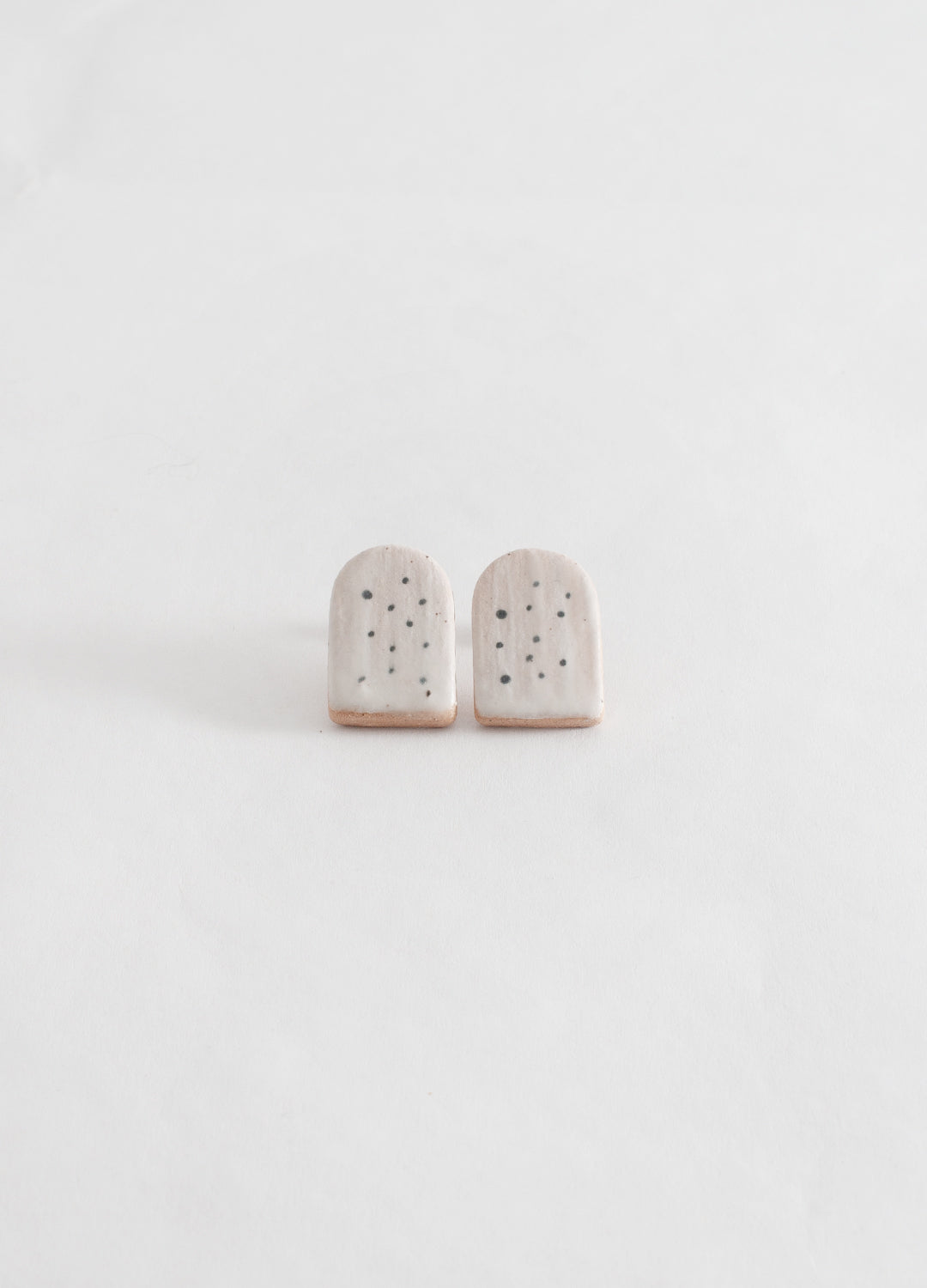 Small Arch Earrings - Dots