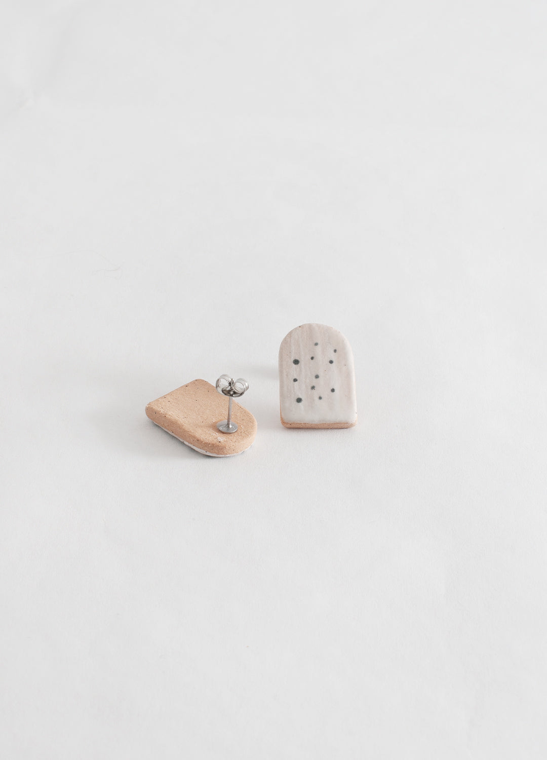 Small Arch Earrings - Dots