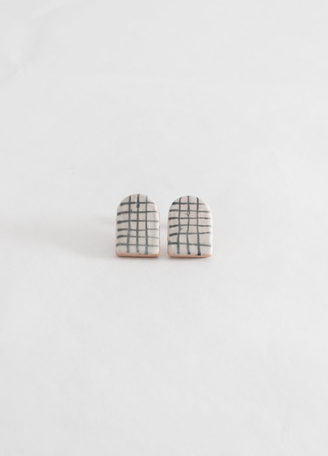 Small Arch Earrings - Grids