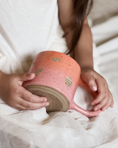 Gradient Shape Mug - Orange & Pink