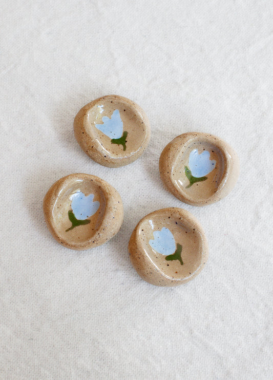 Blue Flower Calming Stone