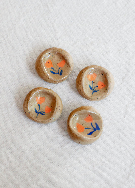 Orange Flower Calming Stone