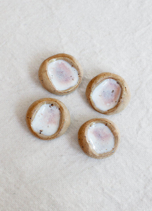White & Pink Slush Calming Stone