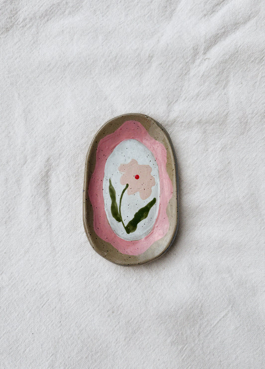 Pink Flower Little Dish