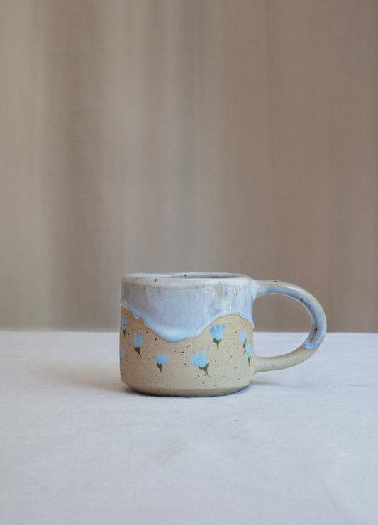 Light Blue Flower Slush Mug