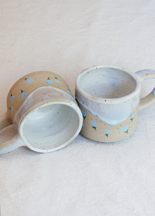 Light Blue Flower Slush Mug