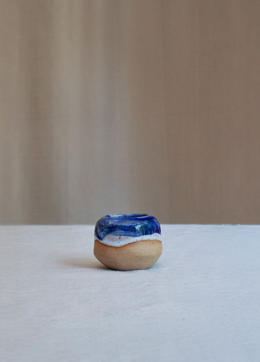 Blue & White Slush Mini Planter