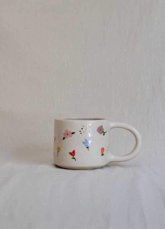 Wild Petals Gold Mug