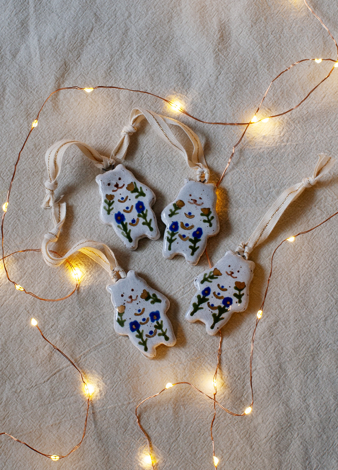 Mini Bear Blue Ornament