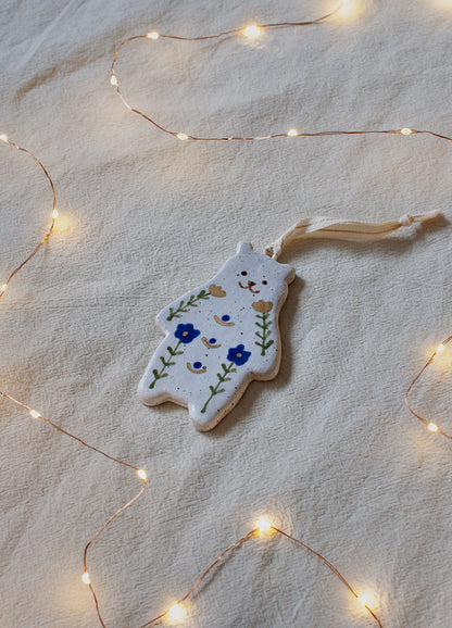Bear Blue Ornament