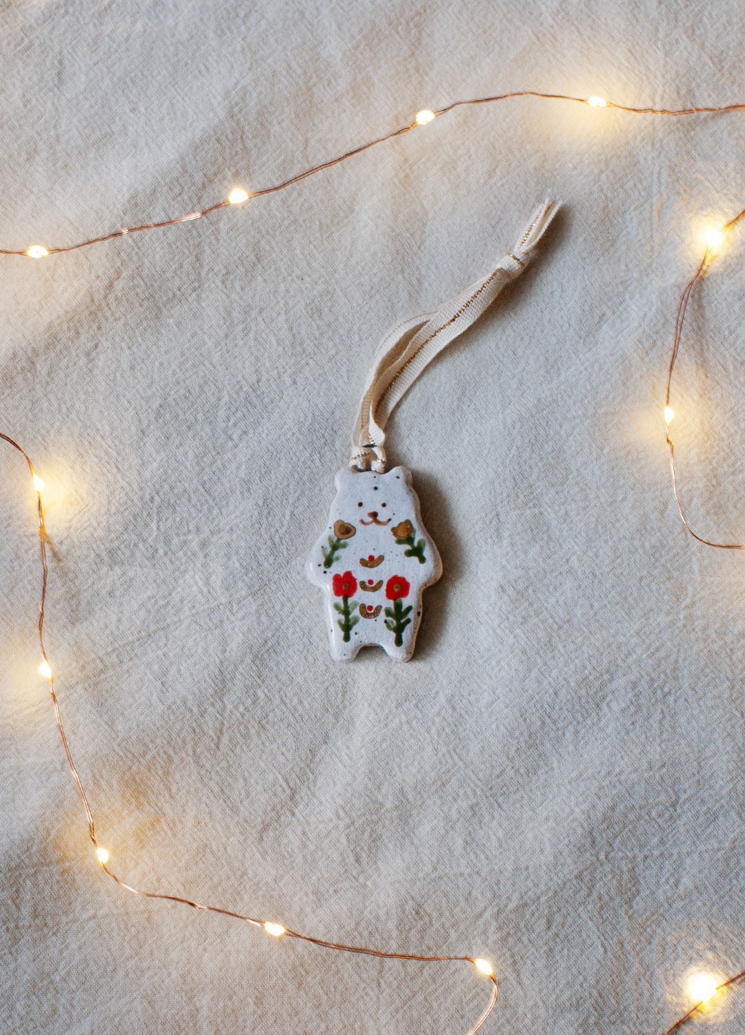 Mini Bear Red Ornament