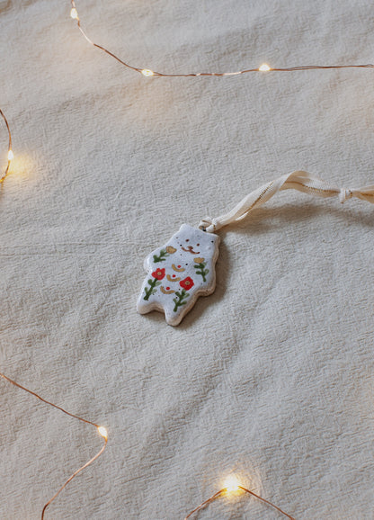 Mini Bear Red Ornament