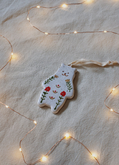 Bear Red Ornament
