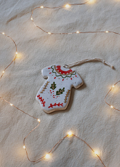 Onesie Red & Green Ornament