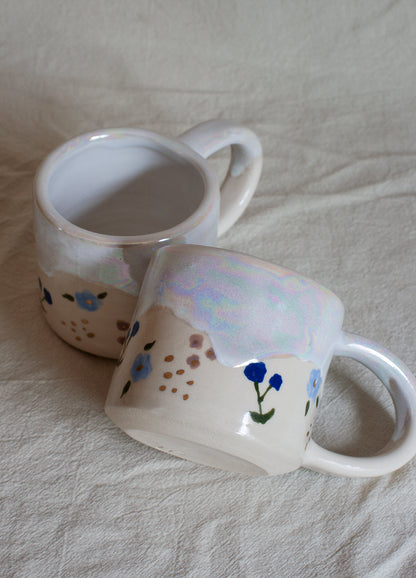 Slush Blue Floral Mug