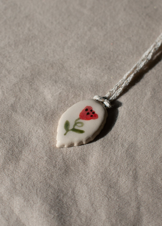 Red Flower Mini Ornament