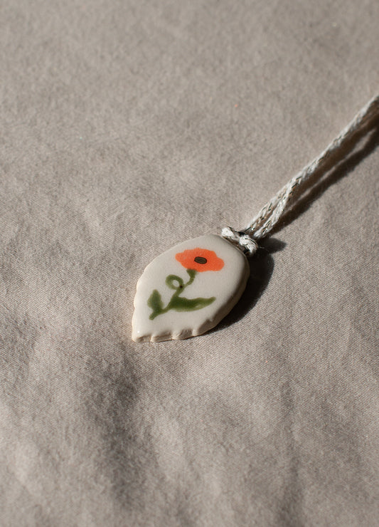 Orange Flower Mini Ornament