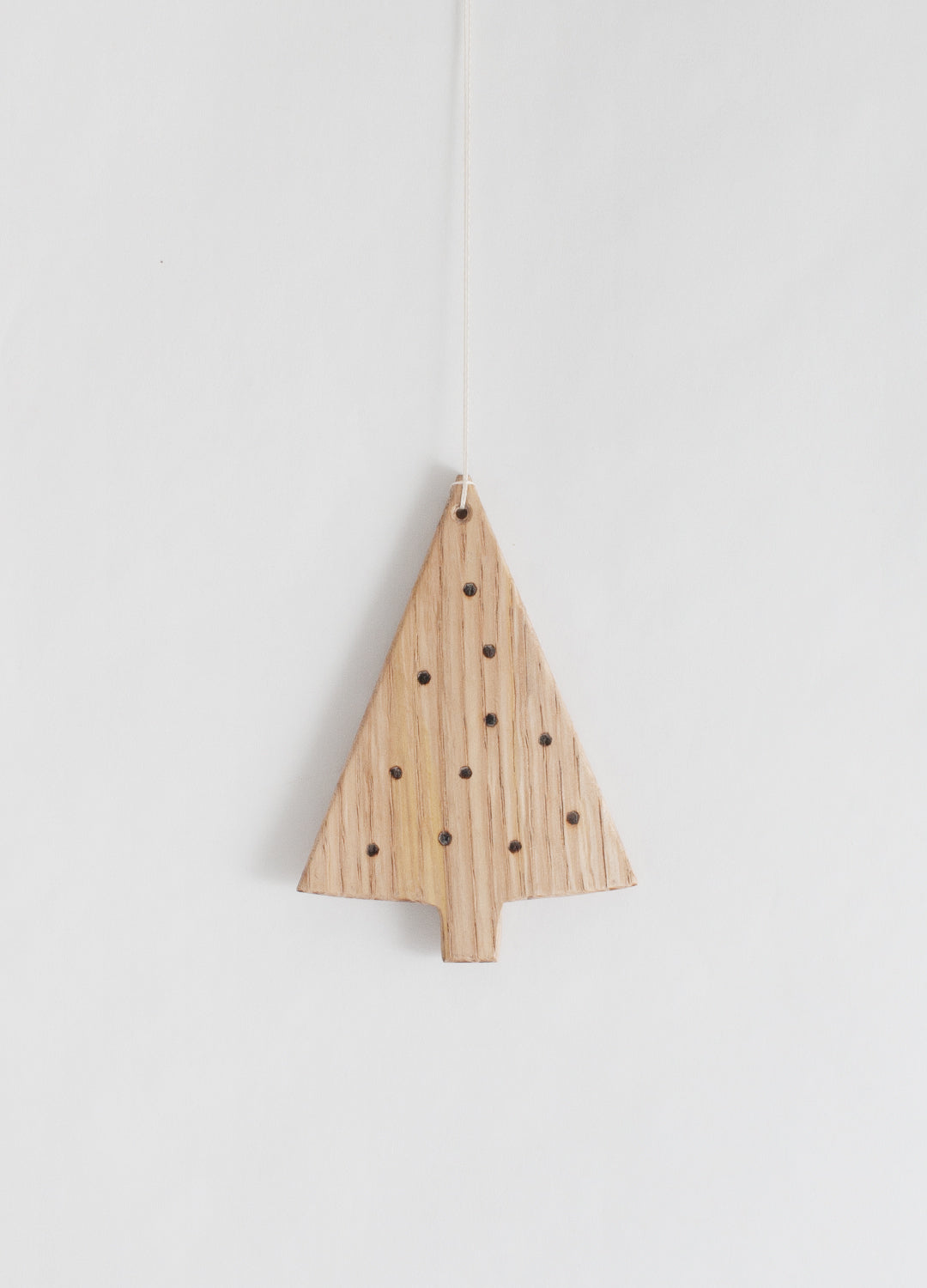 Wood Tree Ornament - Dots