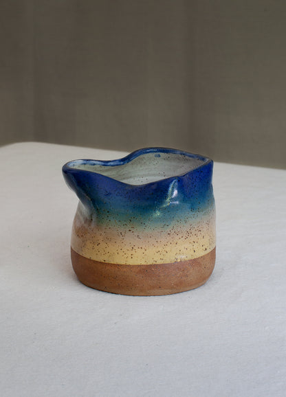Rainbow Organic Planter (Speckled) - Ocean
