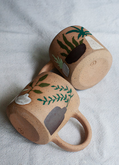 House Plant Large Mug - Speckled