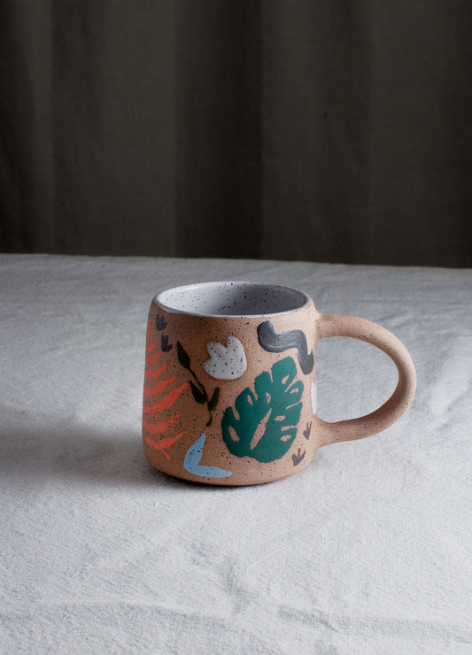 Leaves Large Mug - Speckled