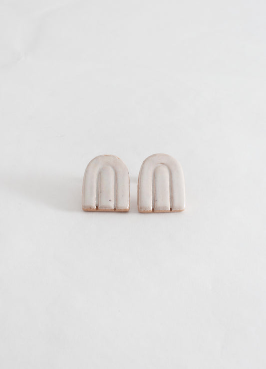 Large Arch Earrings  - Opal