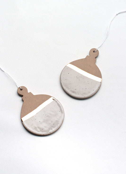 Ornament - White & Gold
