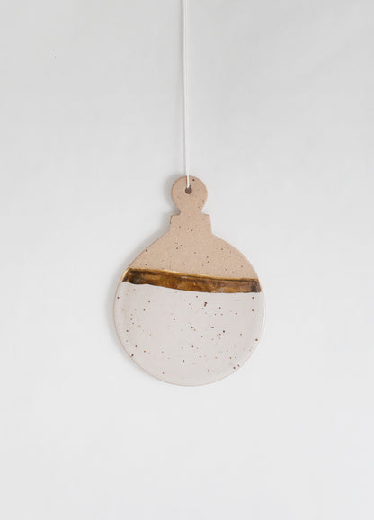 Ornament - White & Gold