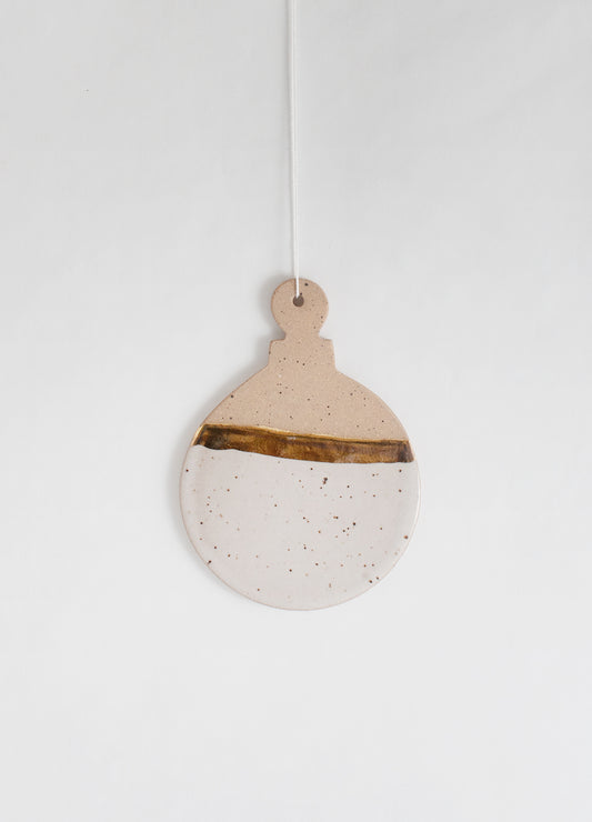 Ornament - White & Gold